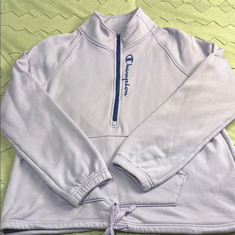 Champion Lavender Quarter-Zip Pullover